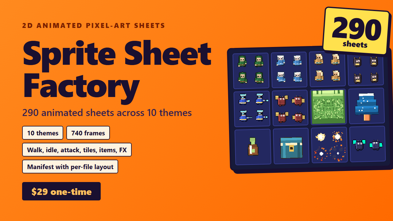 O-016 sprite-sheet-factory cover